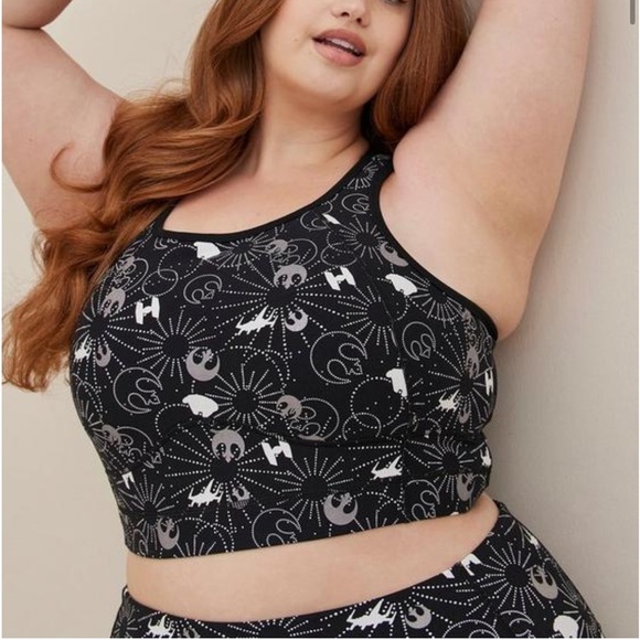 Torrid Black Star Wars Sports Bra NWT - Picture 2 of 5